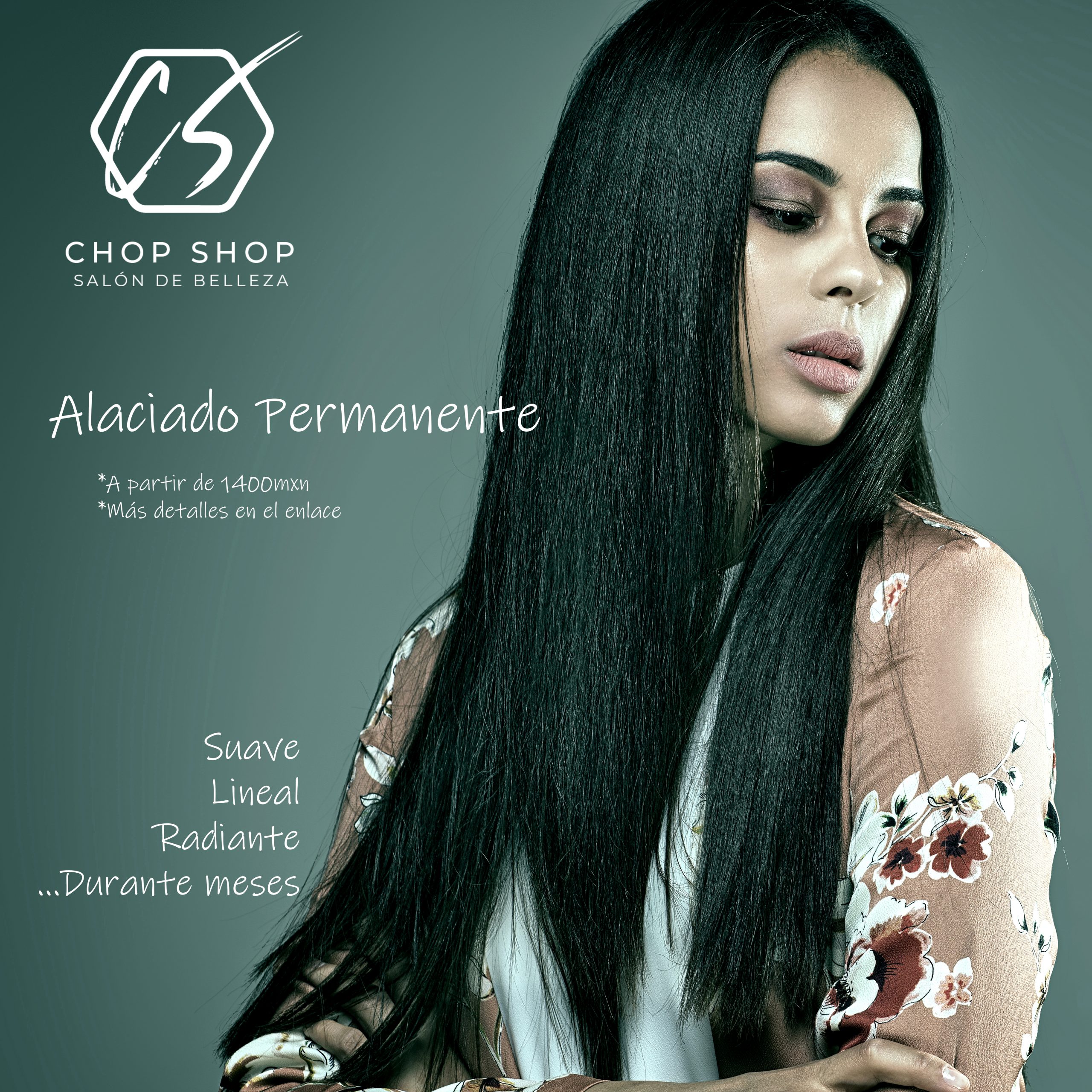 Permanent Hair Straightening and Gloss effect in Beauty Salon Tijuana