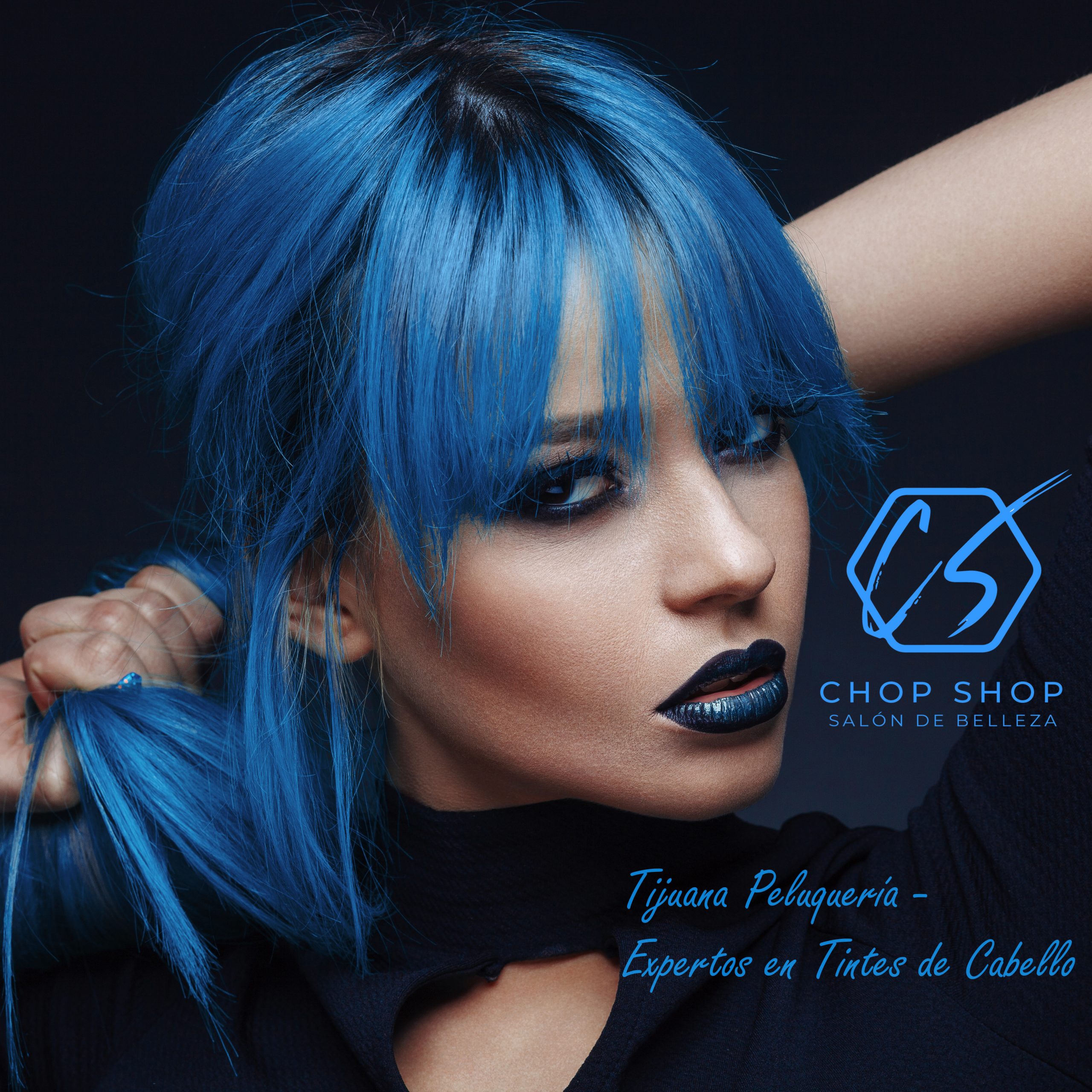 Metallic Blue Hair by Beauty Salon in Tijuana